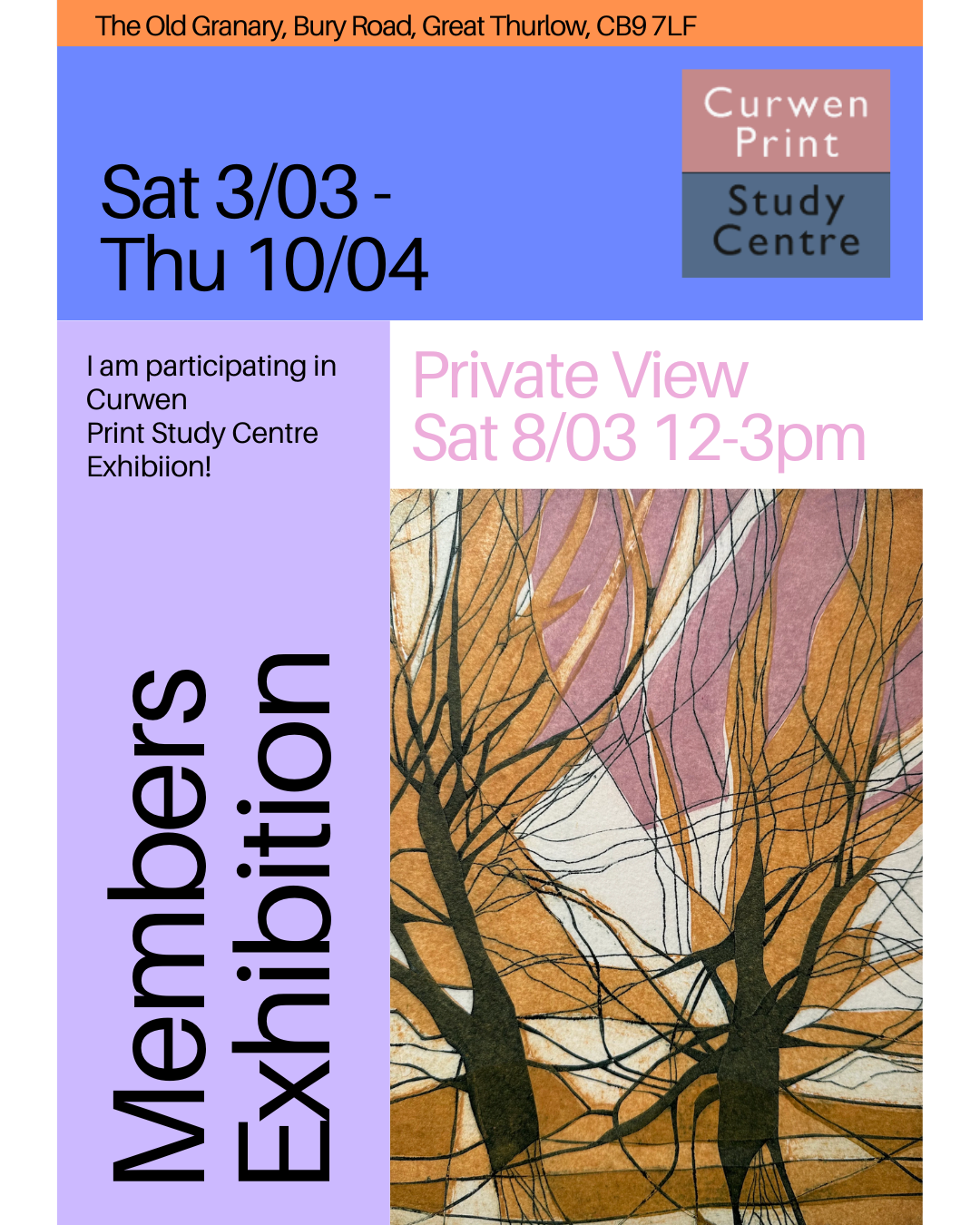 Curwen Study Centre Members' Exhibition 8th of March 2024