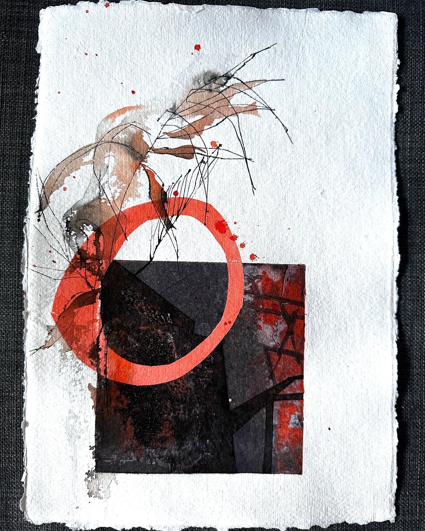 Red - Collagraph, acrylic drawing, and monoprint